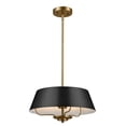 thumbnail image 1 of 3 Light Pendant in Traditional Style-8.25 inches Tall and 16 inches Wide-Black Finish Bailey Street Home 147-Bel-4964844, 1 of 1