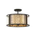 thumbnail image 1 of Eurofase Lighting - Grado - 3 Light Semi-Flush Mount-Black/Gold Finish, 1 of 4