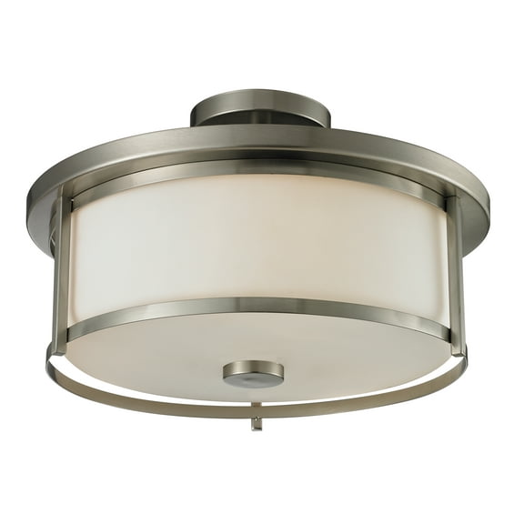 3 Light Semi-Flush Mount In Fusion Style 15.75 Inches Wide By 10.88 Inches High-Brushed Nickel Finish Z-Lite 412Sf16