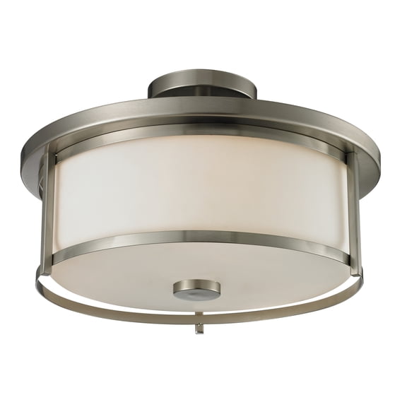 3 Light Semi-Flush Mount In Fusion Style 15.75 Inches Wide By 10.88 Inches High-Brushed Nickel Finish Z-Lite 412Sf16