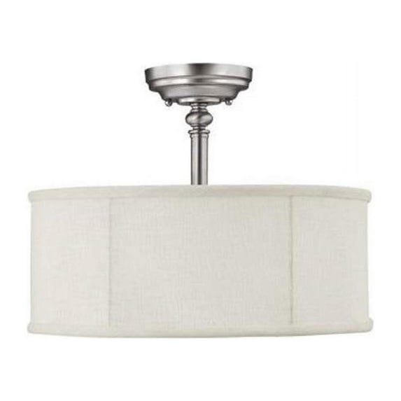 3 Light Semi-Flush Mount In Transitional Style 15 High By 11.25 Wide-Matte Nickel Finish Capital Lighting 3923Mn-480