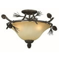 thumbnail image 1 of 3 Light Sierra Semi-Flush Mount, Black Walnut, 1 of 1