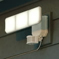 thumbnail image 1 of 3 Light Solar Powered LED Outdoor Security Flood Light White, Motion Sensor, Dusk to Dawn, Battery Backup, 1 of 11