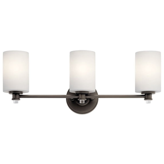 3 Light Swing Arm Bath Vanity Approved For Damp Locations With Transitional Inspirations 9.25 Inches Tall By 24 Inches Wide-Olde Bronze Finish-Led