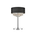 thumbnail image 1 of CWI Lighting Dash 3 Light Contemporary Metal Table Lamp in Chrome/Black, 1 of 3