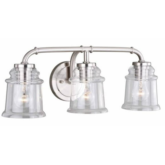 3 Light Toledo Satin Nickel Vanity