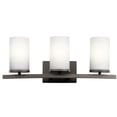 thumbnail image 1 of 3 Light Vanity Light Approved for Damp Locations with Contemporary Inspirations 23 inches Wide-Olde Bronze Finish Bailey Street Home 147-Bel-2279305, 1 of 6