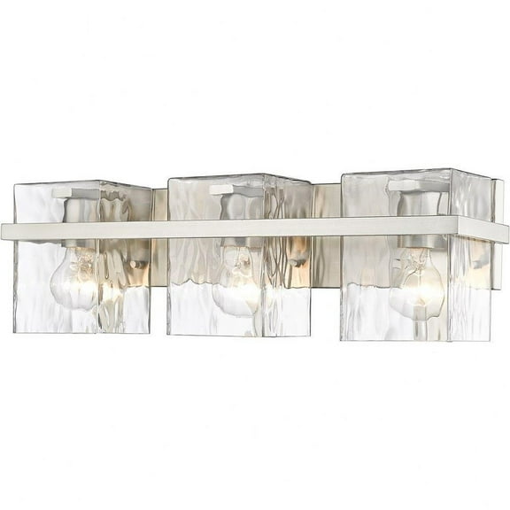3 Light Vanity Light Fixture in Traditional Style-7 inches Tall and 22.25 inches Wide-Brushed Nickel Finish Bailey Street Home 372-Bel-4619882