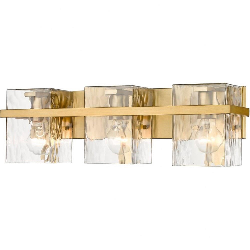 3 Light Vanity Light Fixture in Traditional Style-7 inches Tall and 22.25 inches Wide-Modern Gold Finish Bailey Street Home 372-Bel-4619885