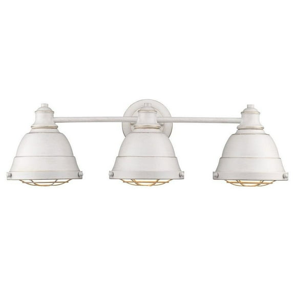 3 Light Vanity Light in Traditional Style 8.13 inches High By 24.38 inches Wide-French White Finish Bailey Street Home 170-Bel-2752936