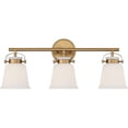 thumbnail image 1 of 3 Light Vanity Light in Transitional Style-10.5 inches Tall and 26 inches Wide-Warm Brass Finish Bailey Street Home 159-Bel-4636341, 1 of 1