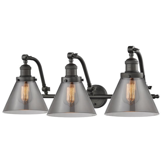 3 Light Vintage Dimmable Led Bathroom Fixture