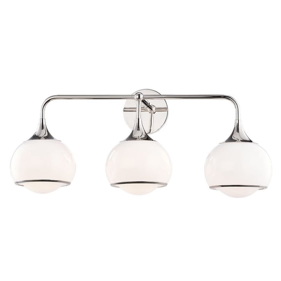Open Box 3-Light Wall Sconce-Polished Nickel Finish Mitzi H281303-Pn