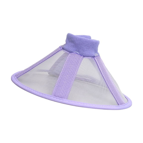 3. Lightweight Net Pet Cone Collar Adjustable Neck Size, Post-Op Recovery Aid for Dogs Cats, Stop Licking Wound