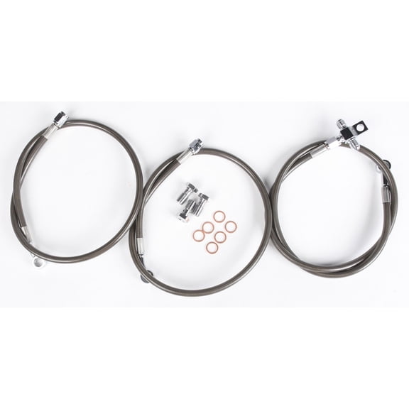 3-Line Brake Line Kit (+2in.), Smoke