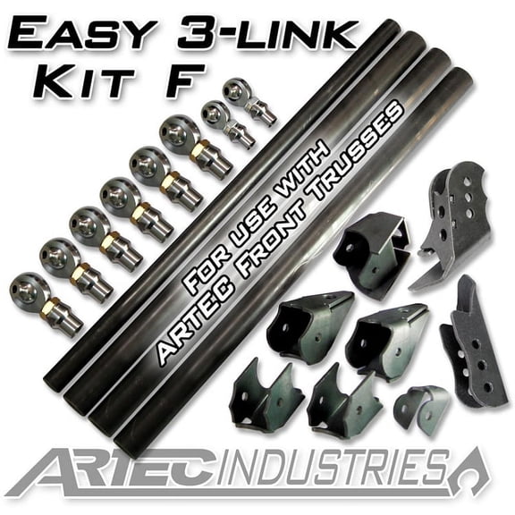 3 Link Kit F Artec Trusses Yes Outside Frame Ford 85-91 Front Pass Rear Driver