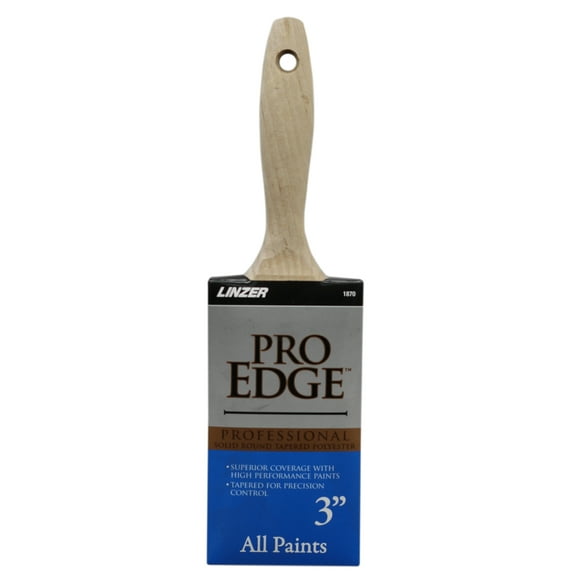 3" Linzer Pro Edge Polyester Blend Flat Cut Household Paint Brush