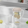 thumbnail image 1 of 3-Liter Clear Plastic Pitcher with Lid and Spout Filter for Cold Drinks Iced Tea Lemonade and Beverages Easy Pour Design, 1 of 5
