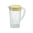 thumbnail image 1 of 3-Liter Plastic Beverage Pitcher with Lid and Handle, Refrigerator Water Jug for Iced Tea, Lemonade and Cold Brew, Beige, 1 of 7