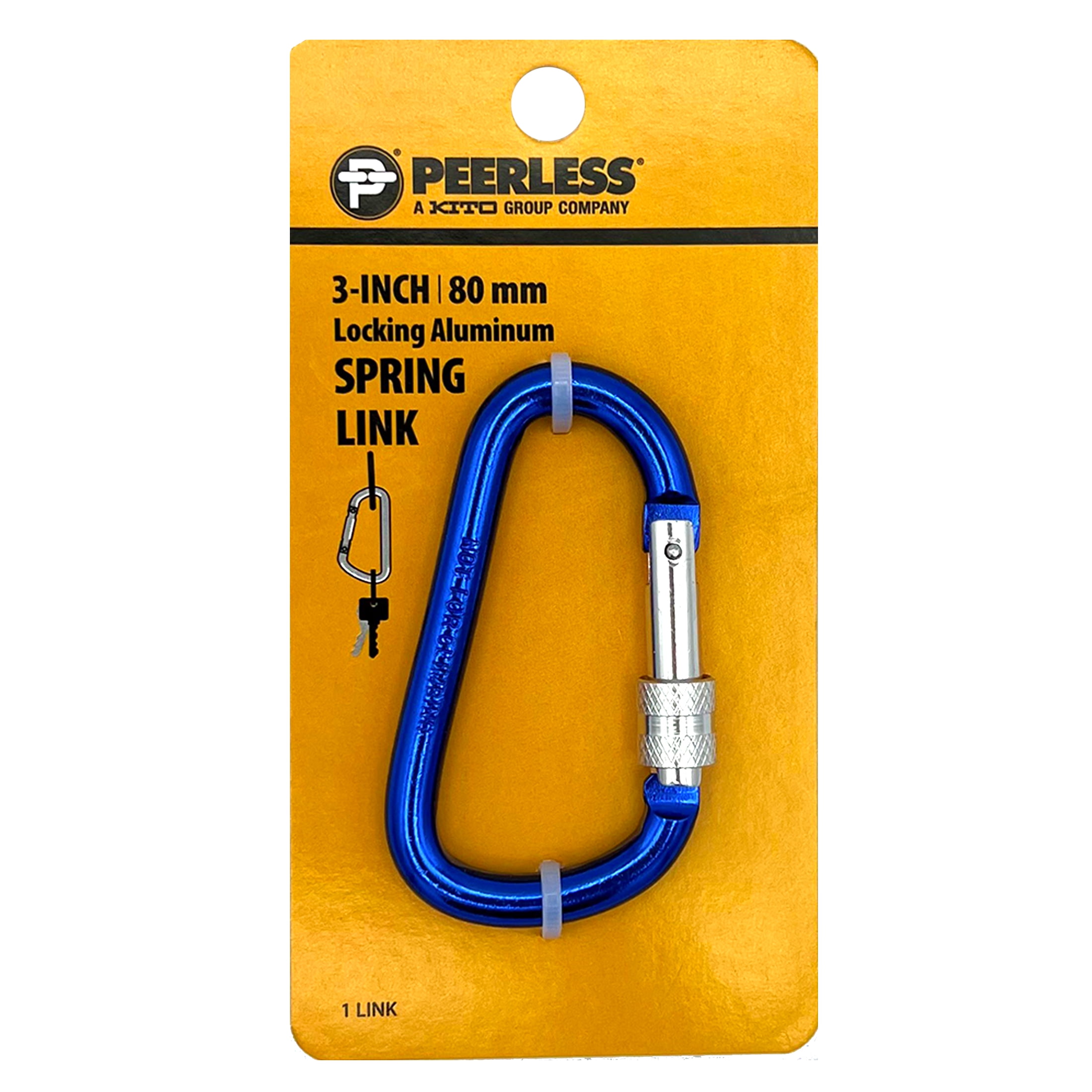 Multicolor Aluminum Mini Spring Links, 4 Pack, Peerless