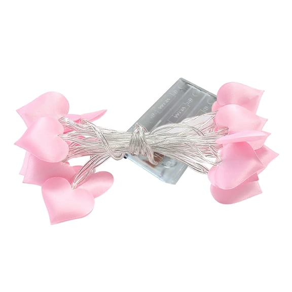 3 M 20 Lights Led Light String LED Fabric Love Heart Light String Room Decoration Light Romantic Heart Romantic Confession String Light,Pink