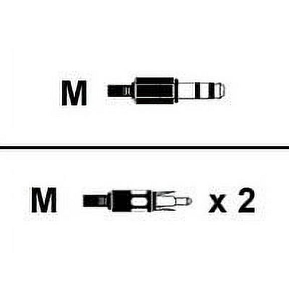 Hosa Technology Hosa TRS-203 1/4"" TRS to Dual RCA Insert Cable, 3 Meters