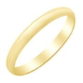 thumbnail image 1 of AFFY 3 MM Half Round Band Engagement Ring in 10k Yellow Gold Ring Size - 4, 1 of 1