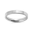 thumbnail image 1 of 3 MM Stackable Band 925 Sterling Silver Platinum Plated Women Valentines Day Gifts Ring Jewelry, 1 of 4