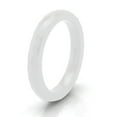thumbnail image 1 of Tioneer 3 MM White Ceramic Multi Faceted Stackable Wedding Band Ring, 1 of 1