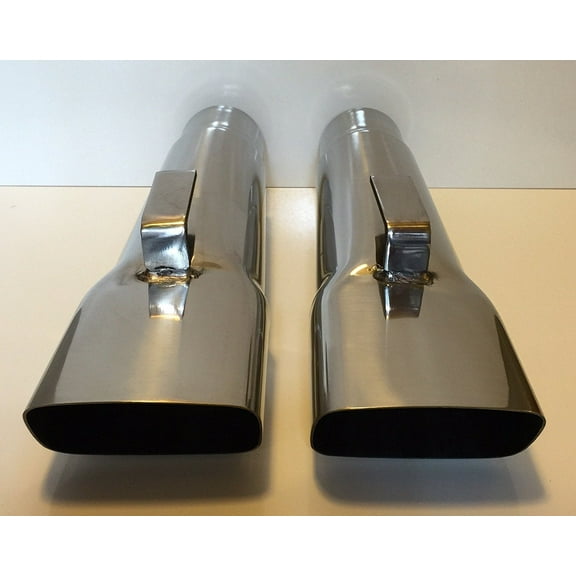 3" MOPAR A BODY DODGE, DEMON, DART, DUSTER, & PLYMOUTH STAINLESS EXHAUST TIPS (PAIR)