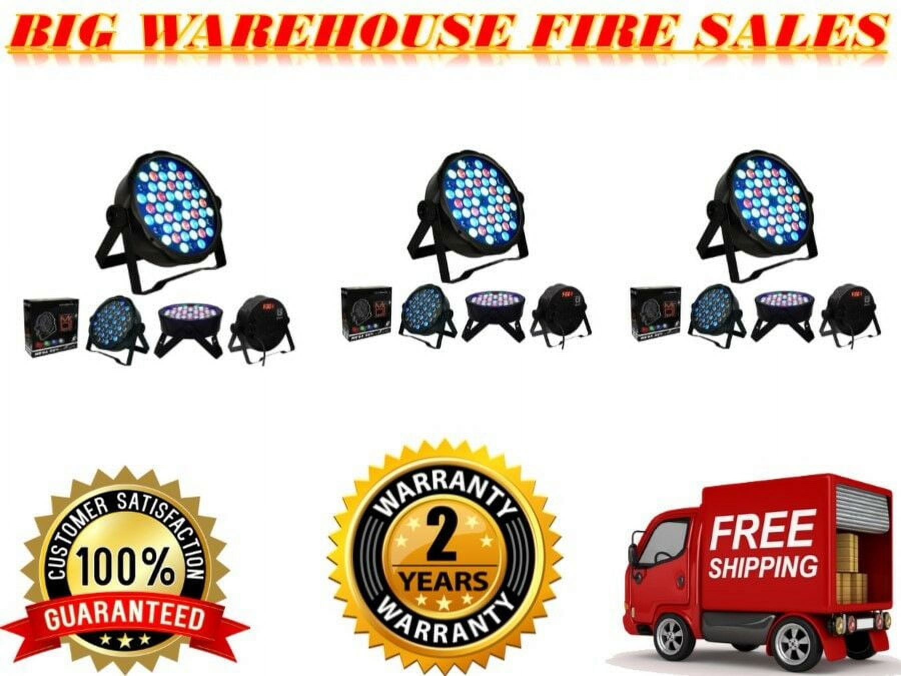 3 MR.DJ MEGA354 DJ PARTY CLUB STAGE SHOW LIGHTING FLAT PAR LIGHTING 54X1W RGBW