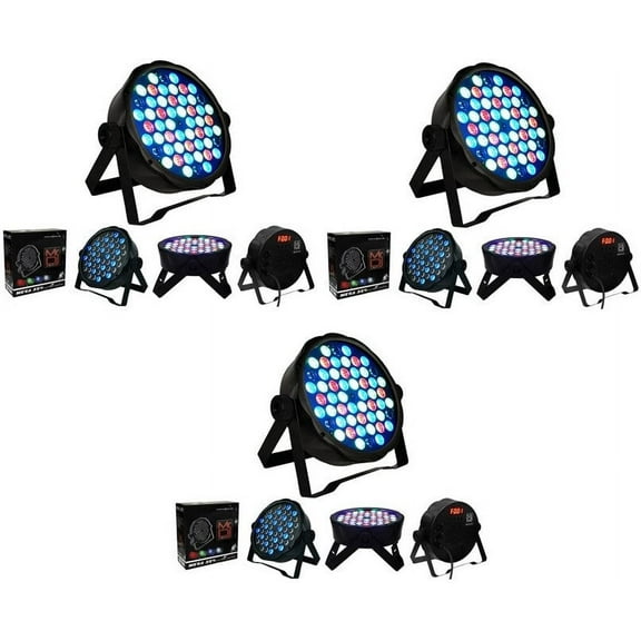 3 MR DJ MEGA354 Slim Disco DJ Party Club Stage Show Lighting Flat Par Wash Lighting