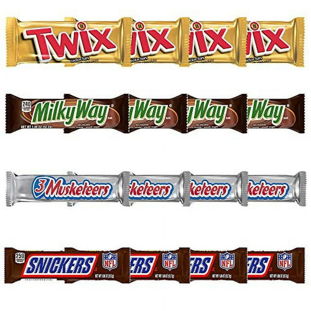 3 MUSKETEERS Individually Wrapped Variety Pack Full Size Milk Chocolate Candy Bars Bulk