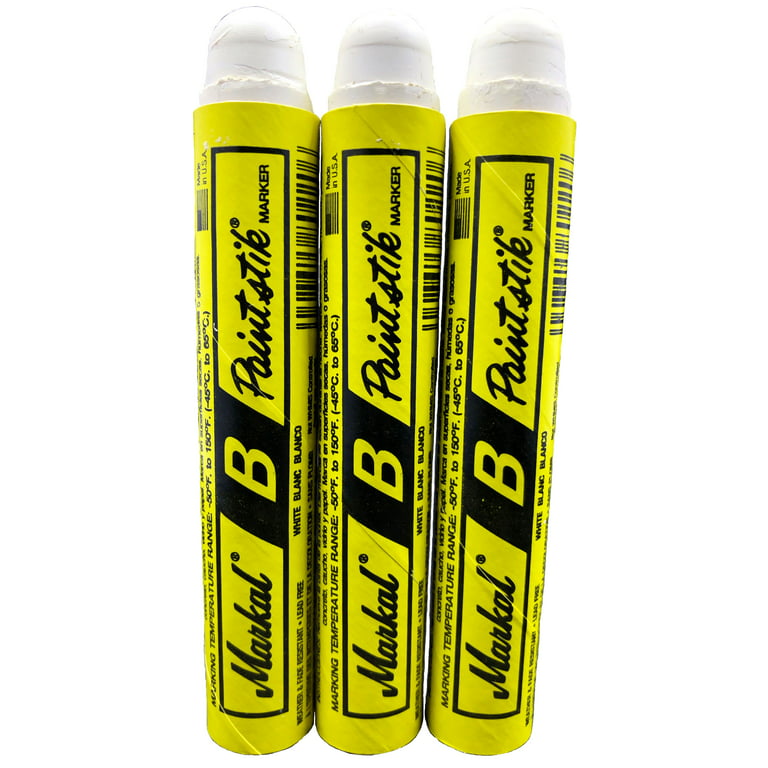 3 Markal B White Paintstik Tire Chalk Paint Sticks Crayon Surface