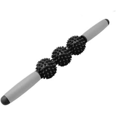 3 Massage Balls Design ,Massage Stick Tools,Massager ,Muscle Roller Massage Stick (Black)