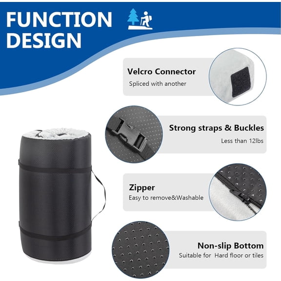 3 "Memory Foam Camping Mattress Sleeping Pad, Portable Floor Mattress Sleeping Mat Bed Roll Up for Adult [Car/Tent/Cots]