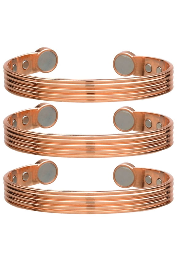 3 Men Women Magnetic Copper Bracelet Therapy Arthritis Magnetic Healing Quality