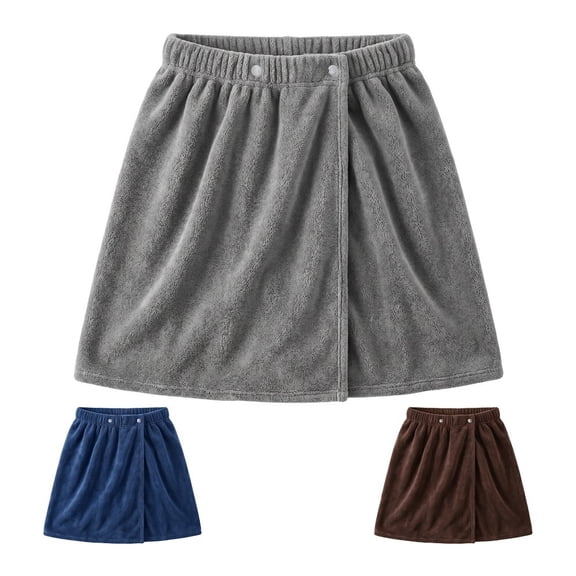 3 Men's Microfiber Bath Towel Bags, Wearable Bath Towel Shorts