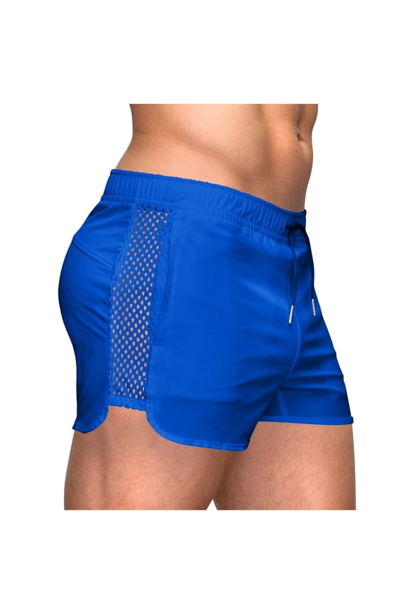 3" Mens Beach Board Shorts Elastic Drawstring Waist Breathable Cool Mesh Swim Trunks Fathers Day Gift