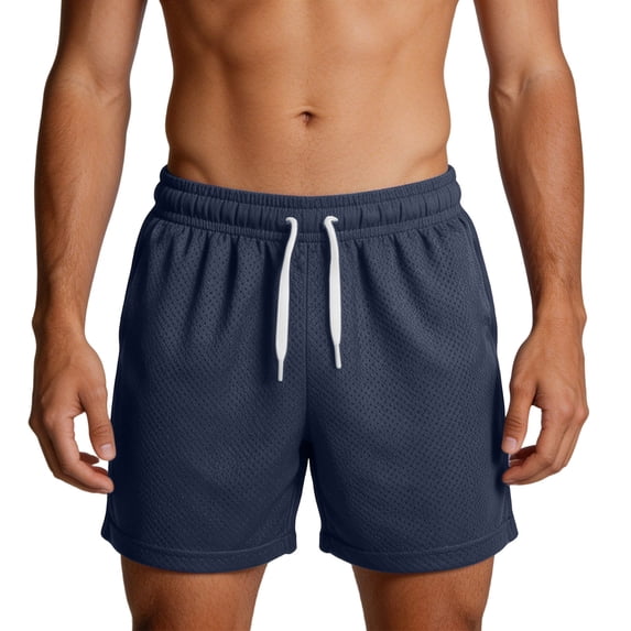 3" Mens Runnig Shorts Mesh Elastic Drawstring Waist Breathable Lightweight Short Gym Pants Dad Gifts