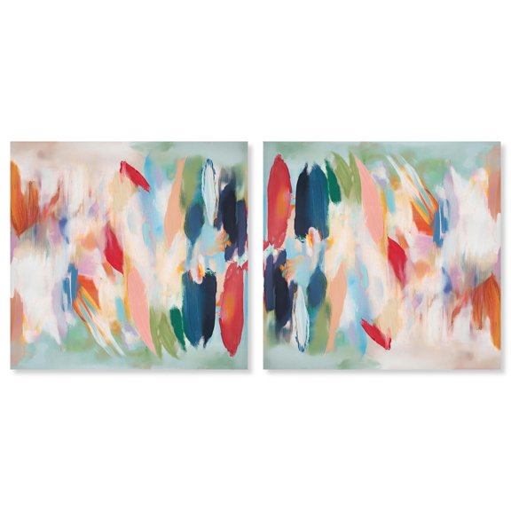 Art Remedy Saturaded Colors Art Canvas, 20" x 20", Gallery Wrapped, Amonada II Set