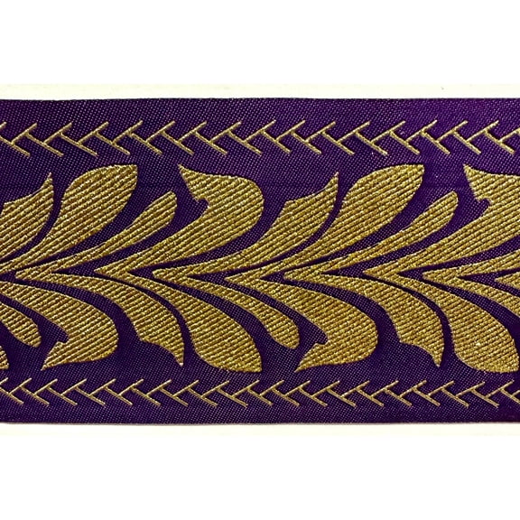 3" Metallic Jacquard Trim - 8 Continuous Yards!