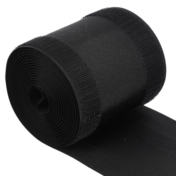 3 Meter Floor Cable Cover Hook and Strap Grip Straps Black