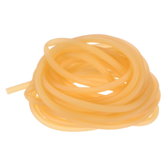 3 Meter Length Natural Latex Rubber Tubing, 2x4mm(IDxOD) Rubber Tube Hose, Yellow