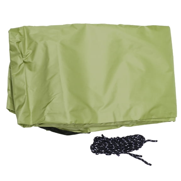 3 Meter Triangle Tarps Outdoor Canopy Tent Practical Multifunctional Beach Mat Wild Camping Supplies with Rope and Storage Bag (Army Green)