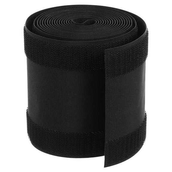 FENGGUIQU Tape Cable Cover Black Polyester Nylon for Home Wire Management