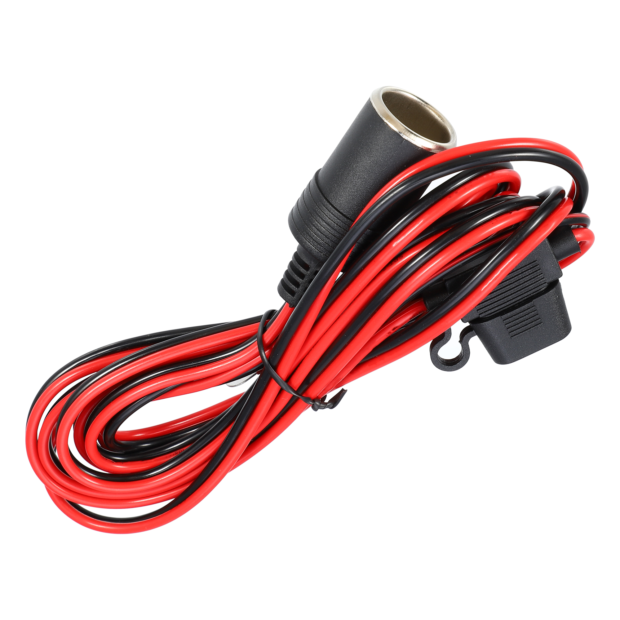 3 Meters 16AWG 15A Ring Terminal Female Cigarette Lighter Socket