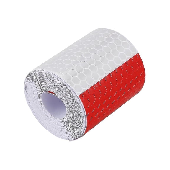 3 Meters Night Reflective Safety Warning White Red Tape Strip Sticker