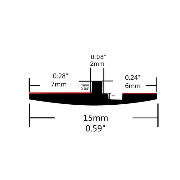 3 Meters T-Shape Rubber Car Windshield Sunroof Triangular Window Edge Seal Strip