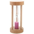3 Min Wooden Sandglass Hourglass White Sand Timer Clock Table Desktop
